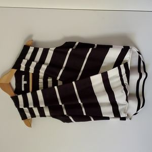 Never worn! Collective Concepts black and white striped top. Size XL.